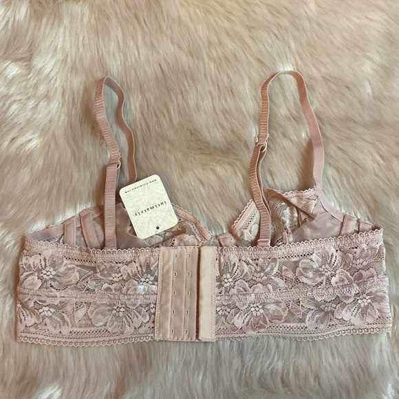 NWT intimately free people Sorento Demi Longline Bra sweet nothings sz 36C - Picture 6 of 12